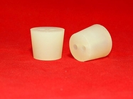 Natural Color Silicone Stopper With Hole Customized Logo , FDA Approved